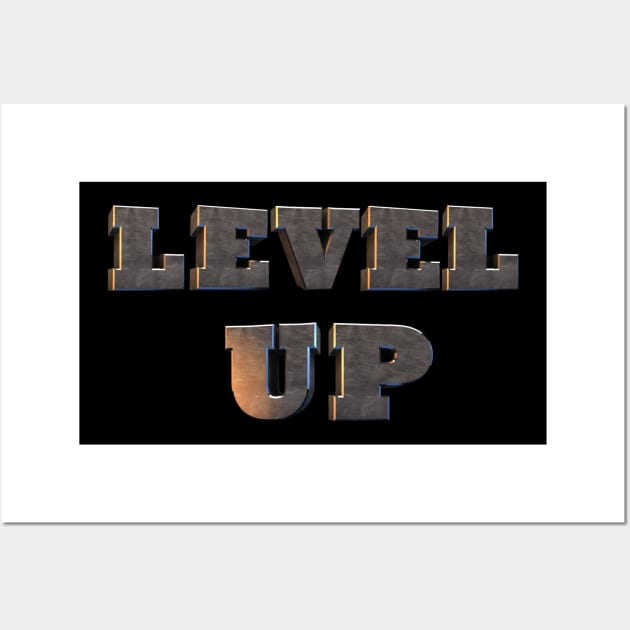 Level Up Shirt Wall Art by dmangelo